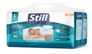 Підгузки для дорослих STILL Adult Diaper L 30 шт памперси великих розмірів для людей похилого віку