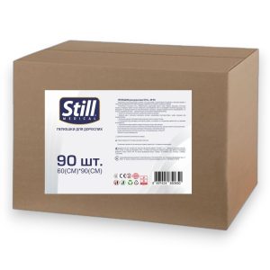 Пелюшки гігієнічні поглинаючі STILL Underpad New 60x90 см 90шт водонепроникні захисні для дітей новонароджених та дорослих