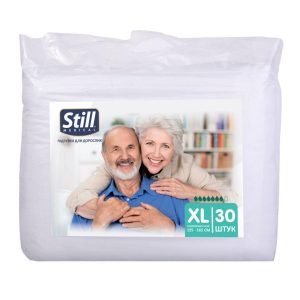Економ підгузки для дорослих STILL Adult Diaper XL 30 шт памперси з індикатором наповнення